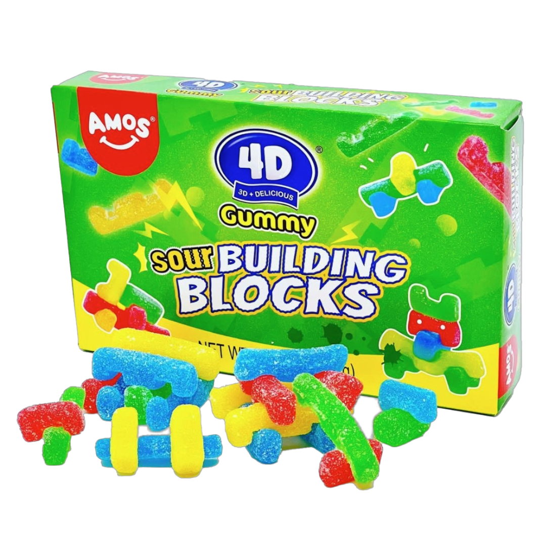 4D Sour Gummy Blocks