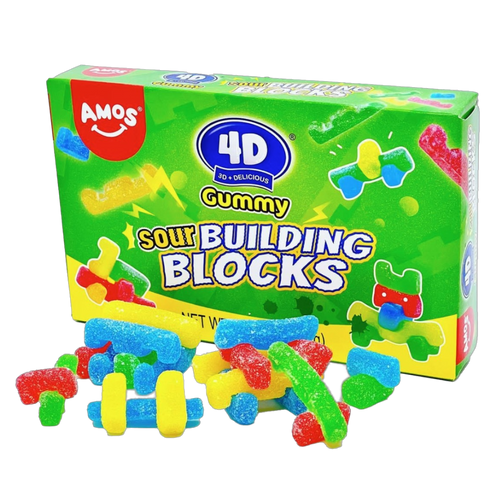 4D Sour Gummy Blocks