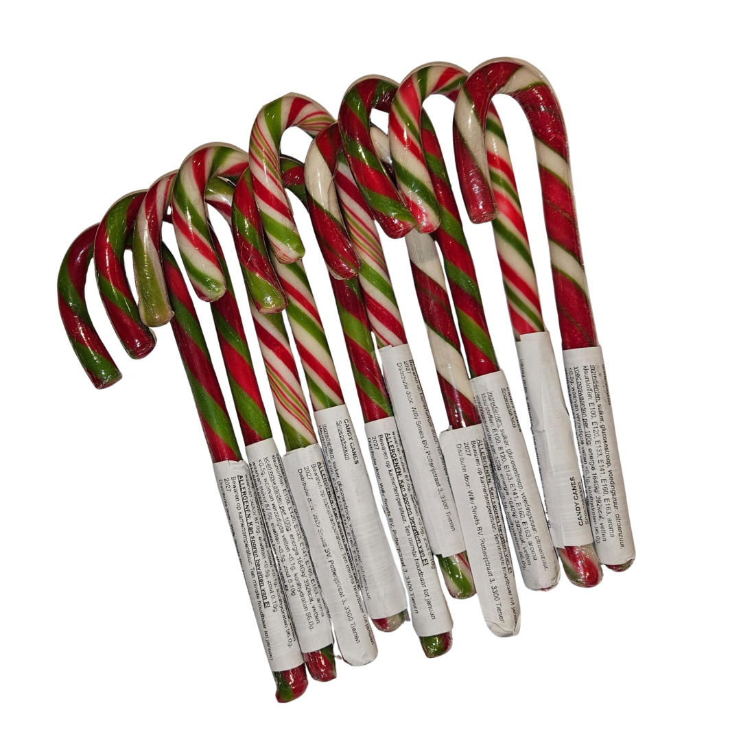 10 x Candy Canes 15 cm hoog