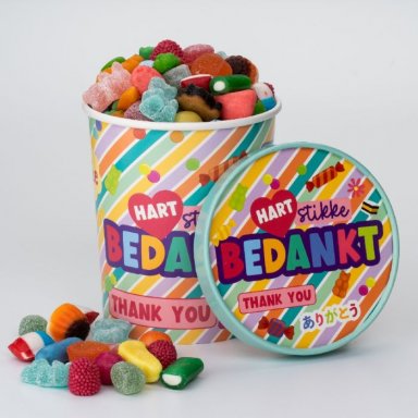 Candy Buckets Bedankt 600gr