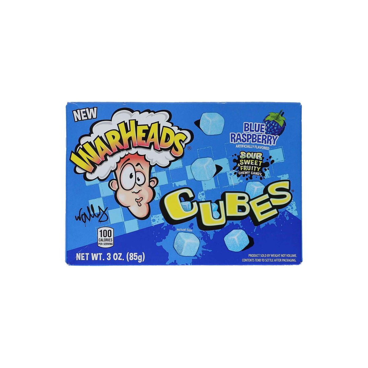 Warheads Blue Raspberry Cubes