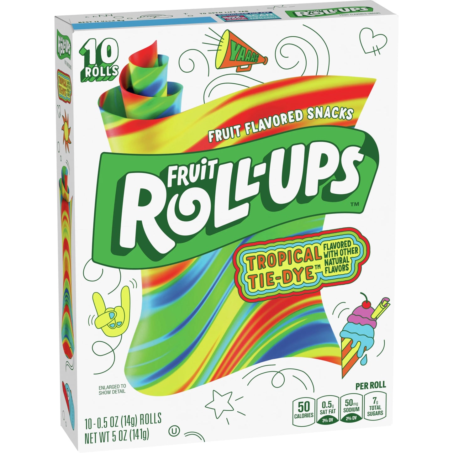 Fruit Roll Ups Tropical Tie-Dye