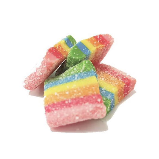 Regenboogmatjes/Mini Belts 100gr Damel