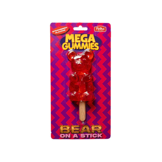 Mega Gummies Bear On A Stick Strawberry