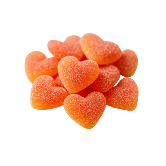Zure Perzik Harten 100gr Olleke Bolleke
